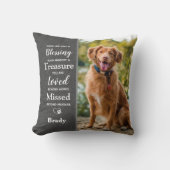 ペットパーソナライズされたメモリアルメモリアル2犬写真 クッション (正面)