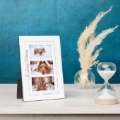 ペットパーソナライズされたメモリアル写真コラージュ フォトプラーク (側面)