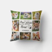 ペットパーソナライズされたメモリアル写真 クッション (裏面)