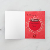 ペットパーソナライズされたメモリアル発表 案内状 (内部)