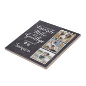 ペットパーソナライズされたメモリアル記念写真コラージュ タイル (側面)