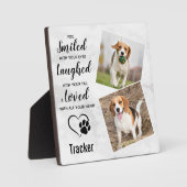 ペットパーソナライズされたメモリアル記念写真 フォトプラーク (正面)