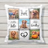 ペットパーソナライズされたメモリアル記念5フォトコラージュ クッション