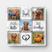 ペットパーソナライズされたメモリアル記念5フォトコラージュ フォトプラーク (正面)