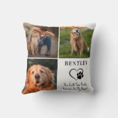 ペットパーソナライズされたメモリアル3枚ポープリントドッグ クッション (裏面)