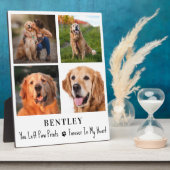 ペットパーソナライズされたメモリアル4フォトコラージュ犬 フォトプラーク (側面)