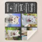 ペットパーソナライズされたメモリアル シェルパブランケット (正面)