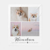 ペットパーソナライズされたメモリアル フリースブランケット (正面)