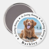 ペットパーソナライズされたメモリカスタムー犬の写真 マグネット (正面/裏面)