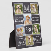 ペットパーソナライズされたメモリユニーク6フォトコラージュ フォトプラーク (側面)