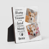 ペットパーソナライズされたロス写真ペット記念館 フォトプラーク (正面)