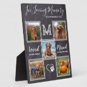 ペットパーソナライズされたロス5写真犬メモリアル フォトプラーク (側面)