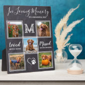 ペットパーソナライズされたロス5写真犬メモリアル フォトプラーク (側面)