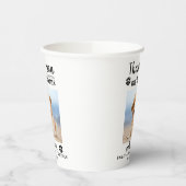 ペットパーソナライズされた写真感謝結婚犬 紙コップ (左)