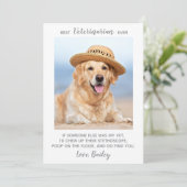 ペットパーソナライズされた写真最高の獣医 サンキューカード (スタンド正面)