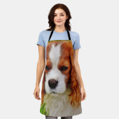 ペットパーソナライズされた写真 エプロン (着用した状態)