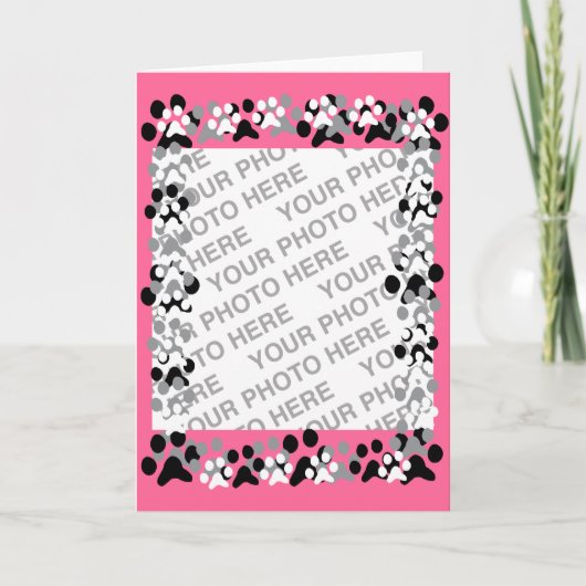 ペットパーソナライズされた写真 カード (正面)