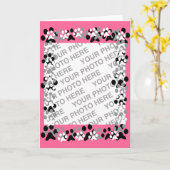 ペットパーソナライズされた写真 カード (黄色い花)