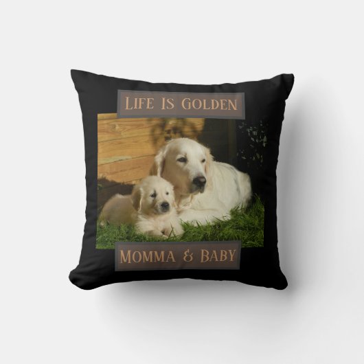 ペットパーソナライズされた写真 クッション (正面)