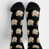 ペットパーソナライズされた写真 ソックス (上部)