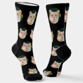 ペットパーソナライズされた写真 ソックス (傾斜あり)