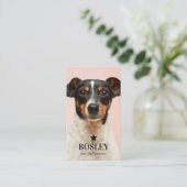 ペットパーソナライズされた写真QRコードSNS 名刺 (スタンド正面)