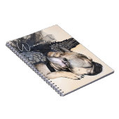 ペットパーソナライズされた愛犬の写真 ノートブック (右側)