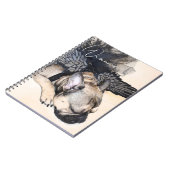 ペットパーソナライズされた愛犬の写真 ノートブック (左側)