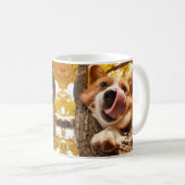 ペットパーソナライズされた犬のオーナー コーヒーマグカップ (正面右)