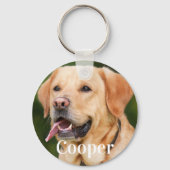 ペットパーソナライズされた犬の愛愛人記念の名 キーホルダー (正面)