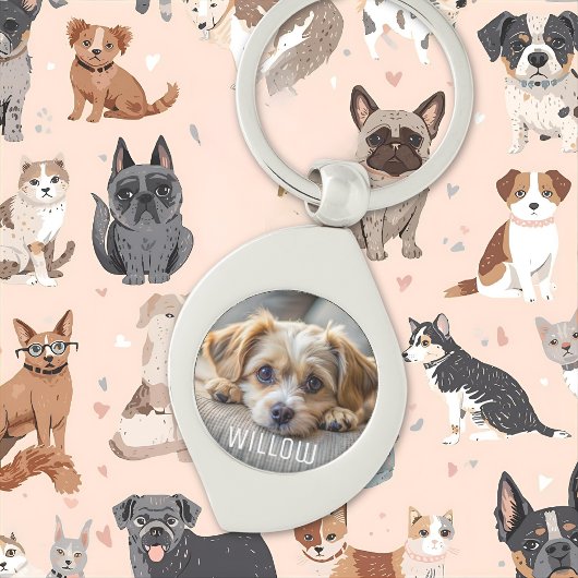 ペットパーソナライズされた犬の愛愛人記念の名 キーホルダー