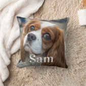 ペットパーソナライズされた犬の愛愛人記念の名 クッション (ブランケット)