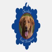 ペットパーソナライズされた紙スノーフレークオーナメント オーナメントカード (右)