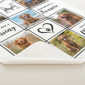 ペットパーソナライズされた記念写真愛の記憶 シェルパブランケット (3/4)