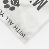 ペットパーソナライズされた記念写真猫損失記念  フリースブランケット (角)