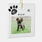 ペットパーソナライズされた記念写真 セラミックオーナメント (右)