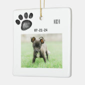 ペットパーソナライズされた記念写真 セラミックオーナメント (左)