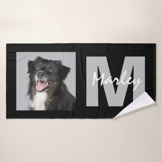 ペットパーソナライズされた記念写真 バスタオル (バスタオル)