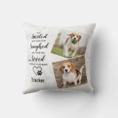 ペットパーソナライズされた記念撮影2枚 クッション (裏面)