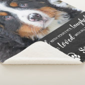 ペットパーソナライズされた記念犬写真  シェルパブランケット (3/4)