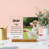 ペットパーソナライズされた記念碑 アクリルサイン (ウェディング)