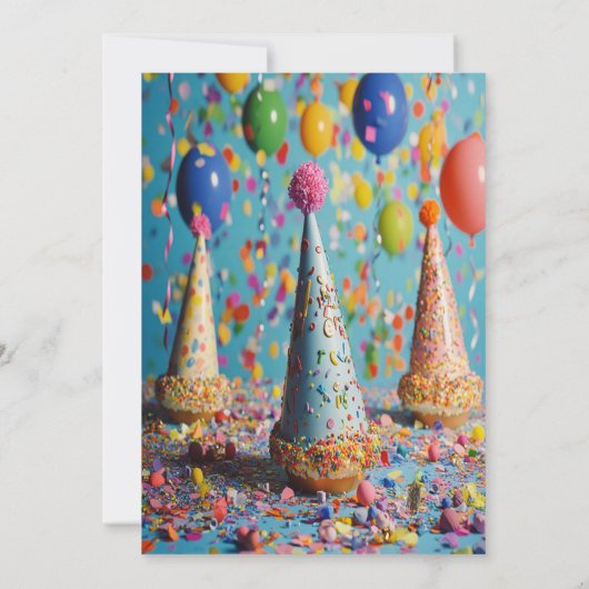 ペットパーソナライズされた誕生日招待状カスタム写真 招待状 (裏面)