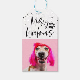 ペットパーソナライズされた2フォトクリスマスホリデー ギフトタグ