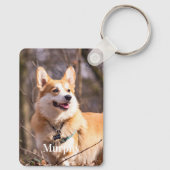 ペットパーソナライズされた2フォトドッグ恋人キーチェーン キーホルダー (裏面)