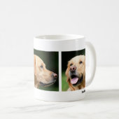 ペットパーソナライズされた3枚のフォトコーヒー コーヒーマグカップ (正面右)