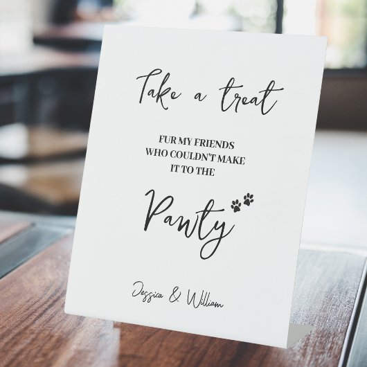 ペットパーティーの結婚好意 |の結婚ペットのおごり 台座サイン