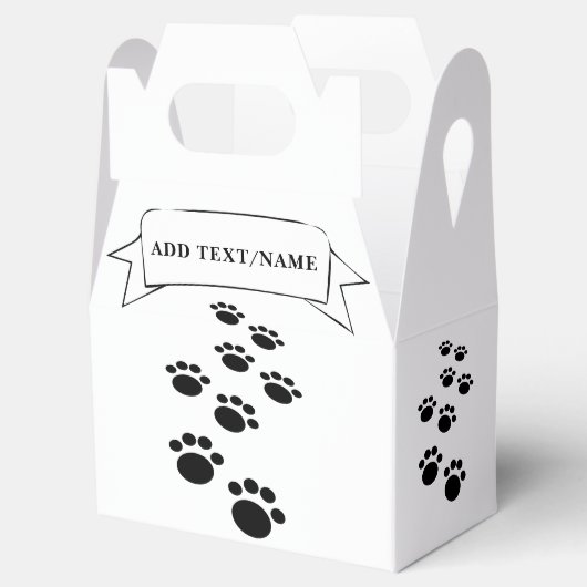 ペットパーティーデコール名前をカスタムする フェイバーボックス (オープン)