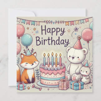ペットパール誕生日招待状 招待状