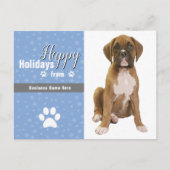 ペットビジネスのクリスマスカード ポストカード (正面)