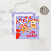 ペットビジネスのクリスマスドッグ猫 ノートカード (正面/裏面インサイチュ)